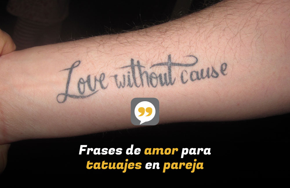 Frases de amor para tatuajes en pareja