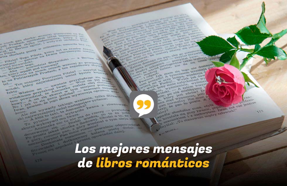 Los mejores mensajes de libros románticos
